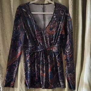Avon Multicolor Paisley Blouse